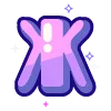 🔠 Эмодзи «violet» для Telegram