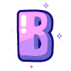 🔠 Эмодзи «violet» для Telegram
