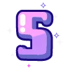 🔠 Эмодзи «violet» для Telegram