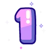 1️⃣ Эмодзи «violet» для Telegram