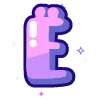 🔠 Эмодзи «violet» для Telegram