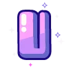 🔠 Эмодзи «violet» для Telegram