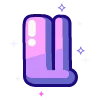 🔠 Эмодзи «violet» для Telegram
