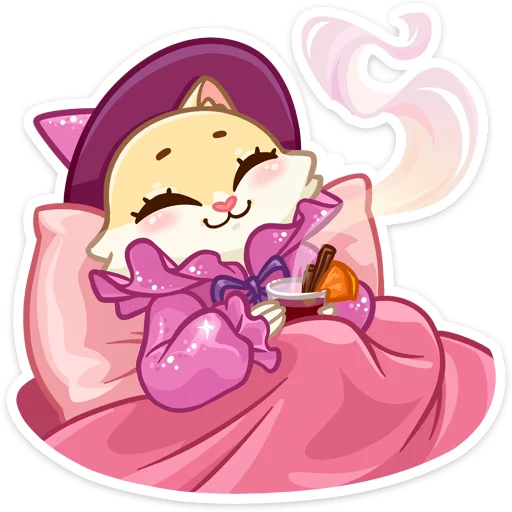 ☕️ Стикер «Виолетта» для Telegram