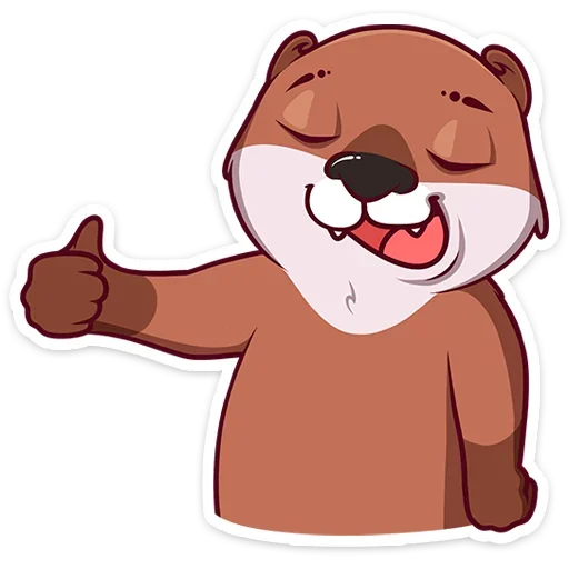 👍 Стикер «Виви и Уттер» для Telegram