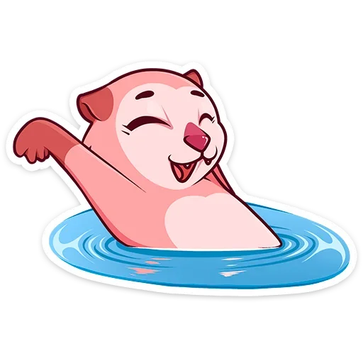💧 Стикер «Виви и Уттер» для Telegram