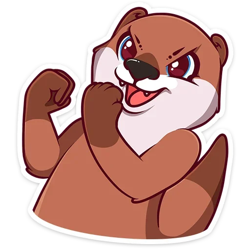😈 Стикер «Виви и Уттер» для Telegram