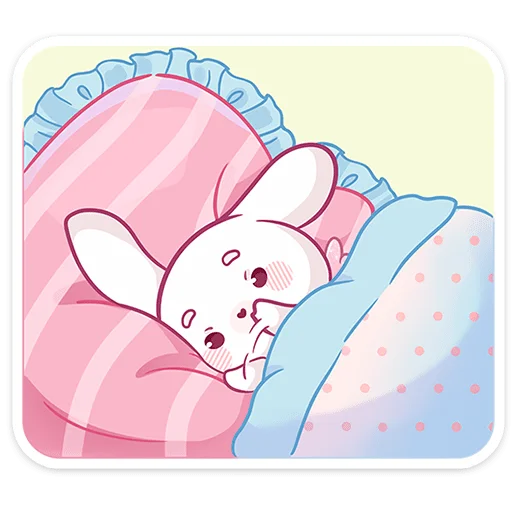 😴 Стикер «Очаровашка Виви летит к вам, чтобы скорее подружиться» для Telegram