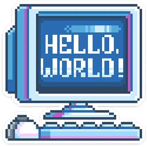 Стикерпак 8 bit для Telegram — скачать