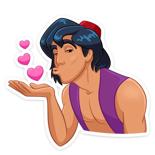 😘 Стикер «Аладдин» для Telegram