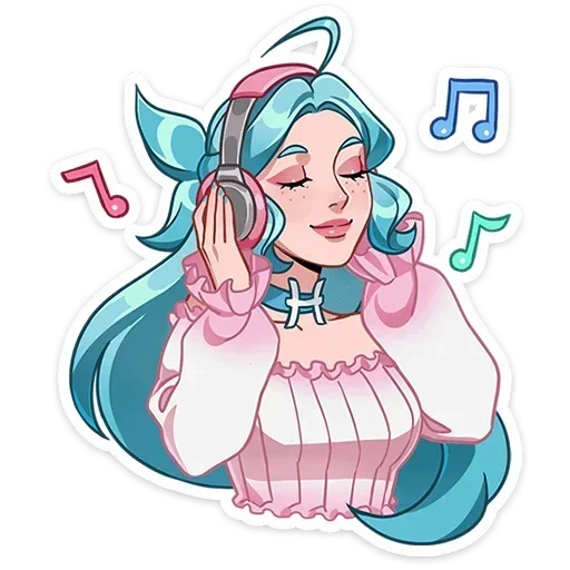 🎧 Стикер «Альма» для Telegram