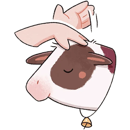 🐮 Стикер «Апрелька» для Telegram