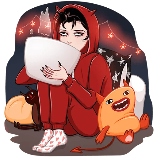 🙄 Стикер «Азазель Без Текста» для Telegram