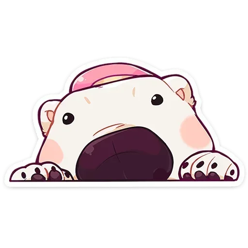 👀 Стикер «Мишка Малышка» для Telegram