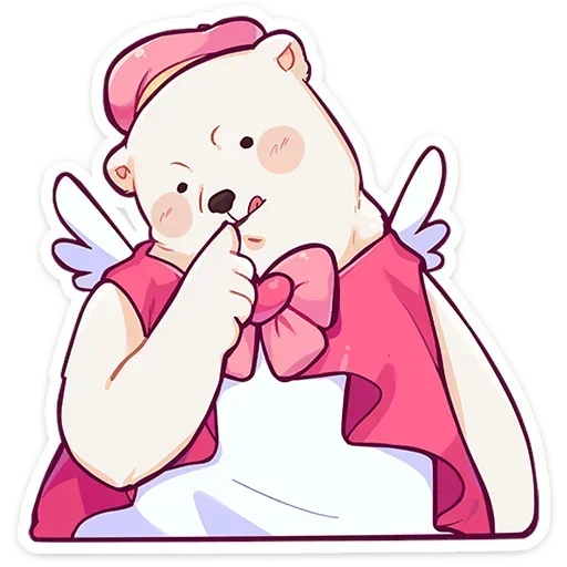 🙂 Стикер «Мишка Малышка» для Telegram