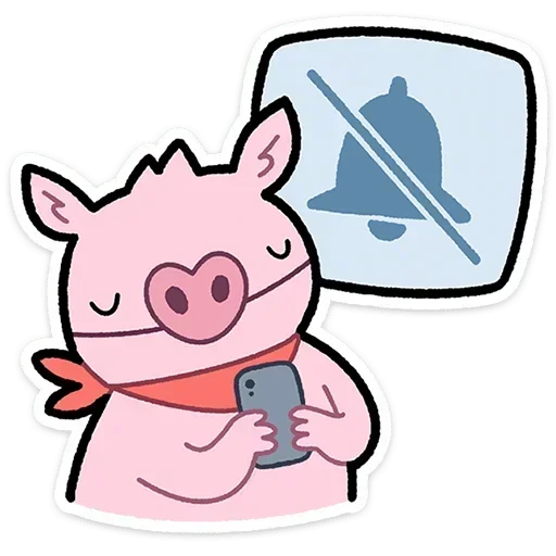 🔇 Стикер «Бекончик» для Telegram