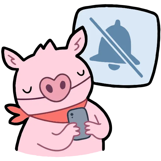 🔇 Эмодзи «Бекончик» для Telegram