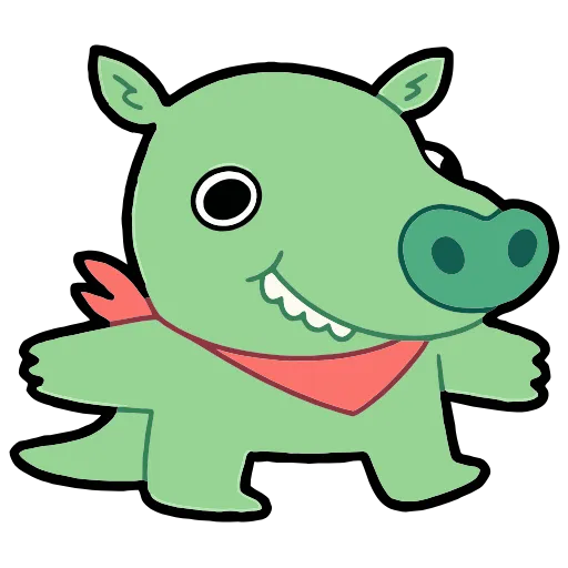 🦖 Эмодзи «Бекончик» для Telegram