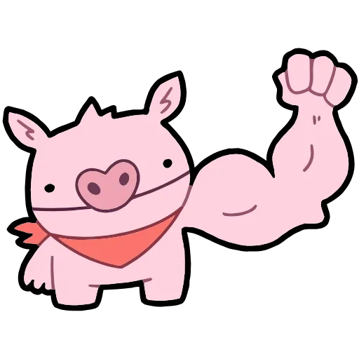 💪 Эмодзи «Бекончик» для Telegram