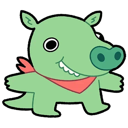 🦖 Стикер «Бекончик Без Текста» для Telegram