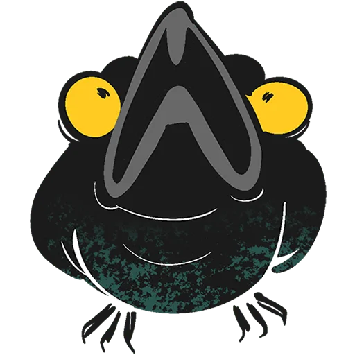 😨 Стикер «Ворон Морон Без Текста» для Telegram