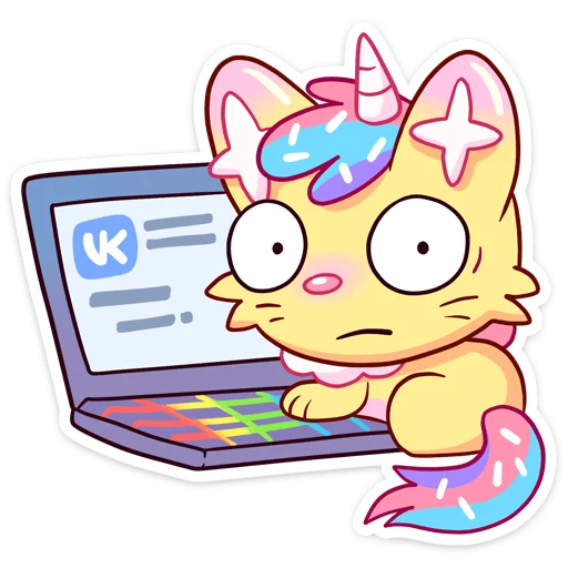 👩‍💻 Стикер «Кэнди Кэт» для Telegram