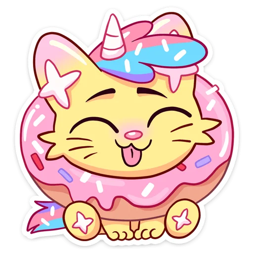 😝 Стикер «Кэнди Кэт» для Telegram