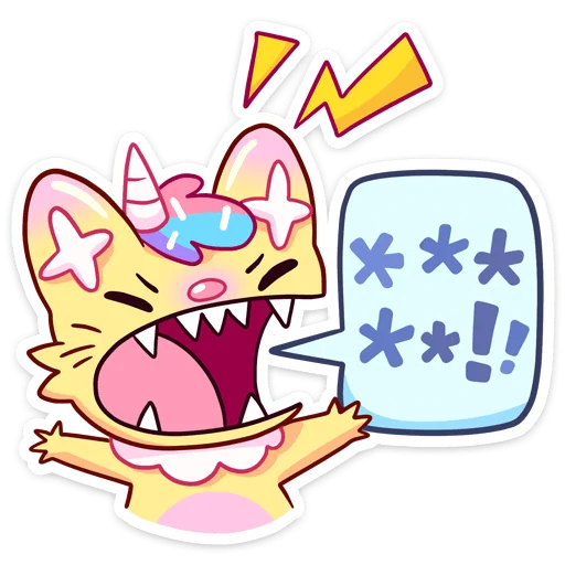 🤬 Стикер «Кэнди Кэт» для Telegram