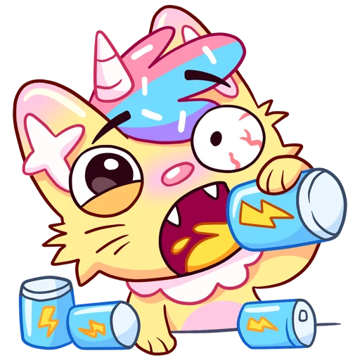 🤪 Стикер «Кэнди Кэт Без Текста» для Telegram