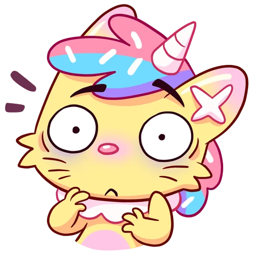 😨 Стикер «Кэнди Кэт Без Текста» для Telegram