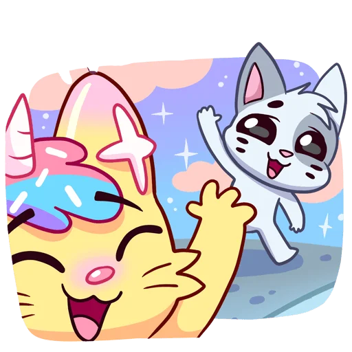 👋 Стикер «Кэнди Кэт Без Текста» для Telegram