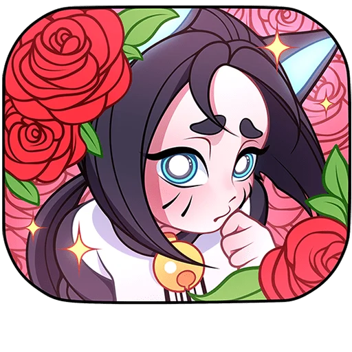 🌹 Стикер «Кибер Милшу 02 Без Текста» для Telegram