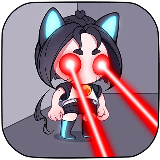 😳 Стикер «Кибер Милшу 02 Без Текста» для Telegram