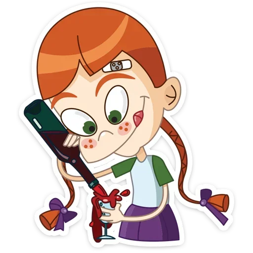 🍷 Стикер «Егоза» для Telegram
