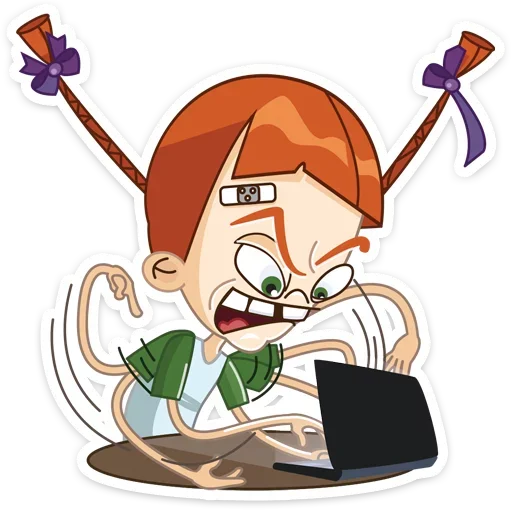 🙇 Стикер «Егоза» для Telegram