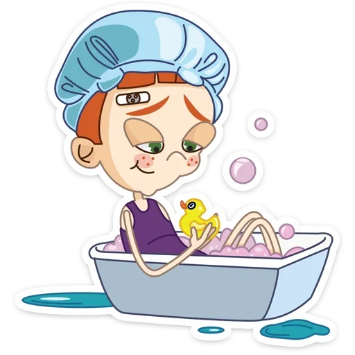 🛀 Стикер «Егоза» для Telegram