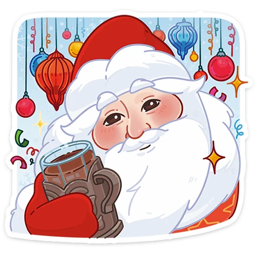 🎄 Стикер «Поезд Деда Мороза 2026» для Telegram
