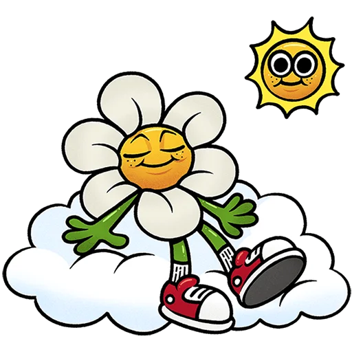 😌 Стикер «Цветик Без Текста» для Telegram