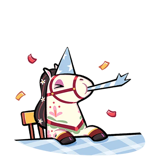 🐴 Стикер «Незабудка Без Текста» для Telegram