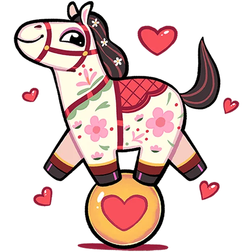 🐴 Стикер «Незабудка Без Текста» для Telegram