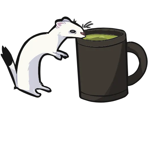 🍵 Эмодзи «Горностай Гера» для Telegram