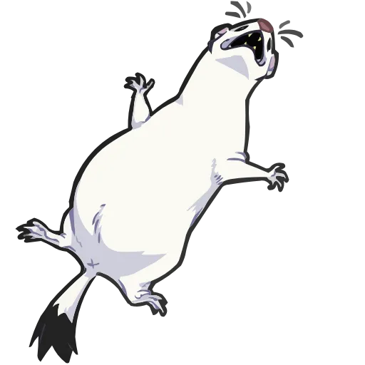 🫠 Эмодзи «Горностай Гера» для Telegram