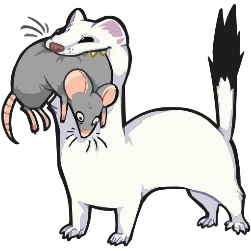 🐀 Эмодзи «Горностай Гера» для Telegram