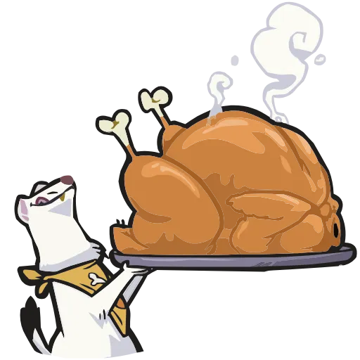🐓 Эмодзи «Горностай Гера» для Telegram