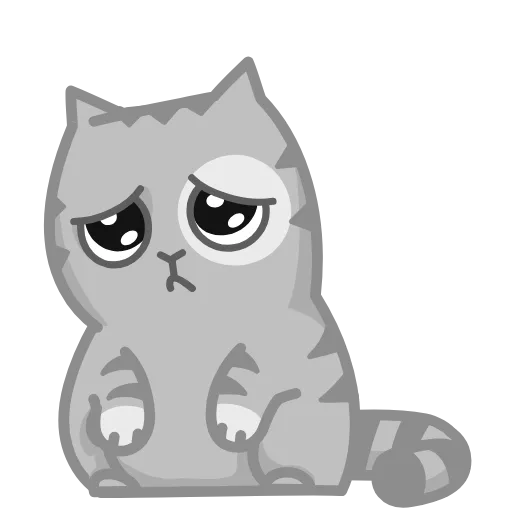 🥺 Стикер «Серый Персик» для Telegram