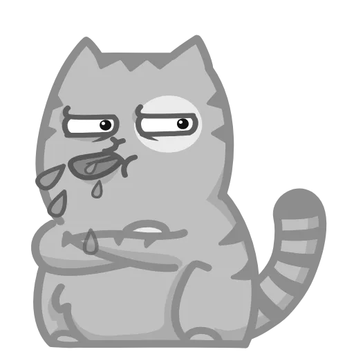 😤 Стикер «Серый Персик» для Telegram