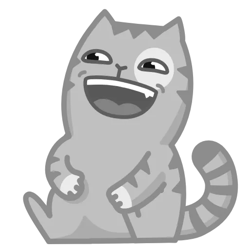 Стикерпак Серый Персик для Telegram