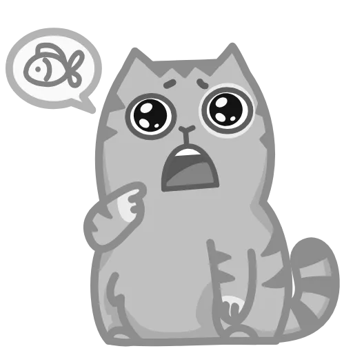🍽 Стикер «Серый Персик» для Telegram