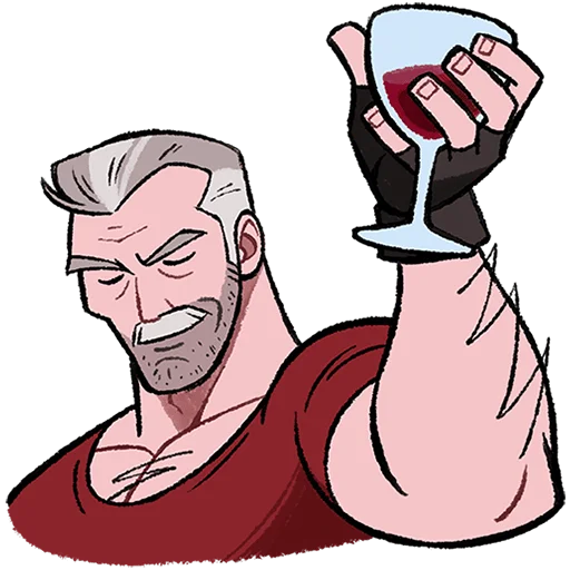 🍷 Стикер «Григорий Без Текста» для Telegram