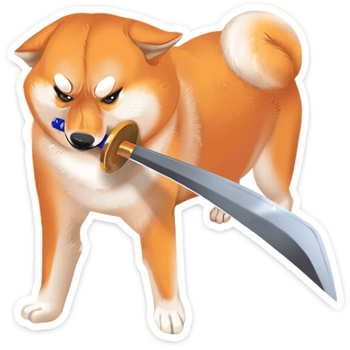 🐶 Стикер «Ину» для Telegram